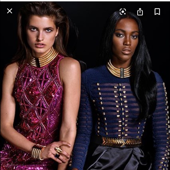 Sold out BalmainX H&M collection gold necklace - Picture 4 of 5